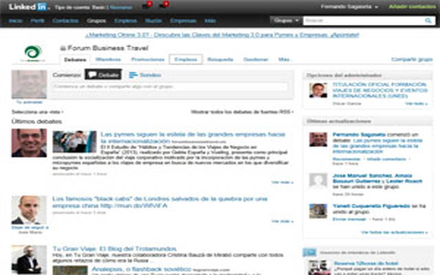 El grupo de Forum Business Travel en Linkedin alcanza el millar de miembros