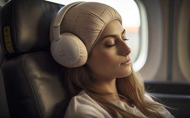 Wireless headphones, an effective remedy against jetlag