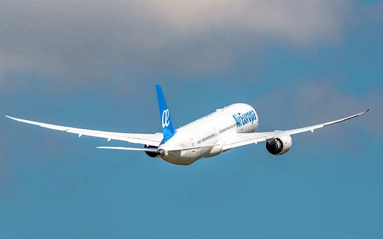 Air Europa reduce un 21 % sus emisiones y se acerca a sus objetivos de sostenibilidad