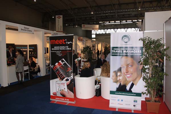 Forum Business Travel e lo stand di IN alla fiera EIBTM di Barcellona