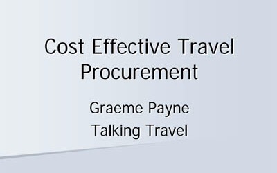Cost effective travel procurement