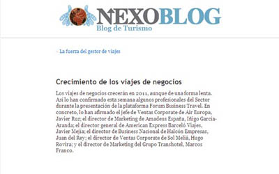 Crescita dei viaggi d'affari