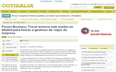 Il Forum Business Travel prende il via questo martedì a Madrid per formare i manager dei viaggi d'affari