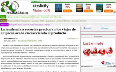 La tendenza a ridurre i prezzi dei viaggi aziendali rende il prodotto più costoso.