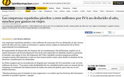 Spanish companies lose 1 billion in non-deducted VAT per year,
