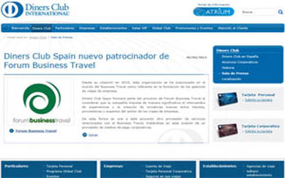 Diners Club Spain new sponsor of Forum Business Travel