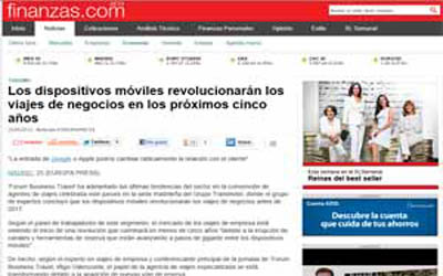 Mobile devices will revolutionize business travel in the next five years