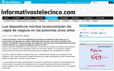 Mobile devices will revolutionize business travel in the next five years