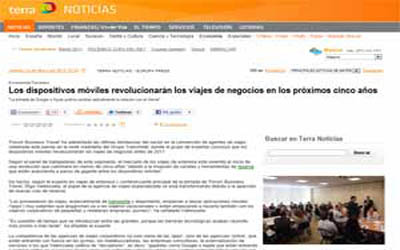 Mobile devices will revolutionize business travel in the next five years