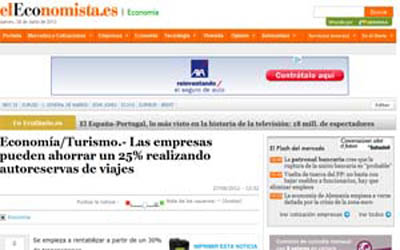 Companies can save up to 25% by self-booking travel