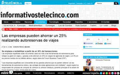 Companies can save up to 25% by self-booking travel