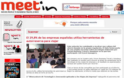 Il 29,8% delle aziende spagnole utilizza strumenti di autoprenotazione per i viaggi