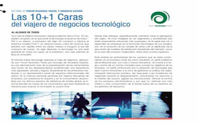 I 10+1 volti del viaggiatore d'affari esperto di tecnologia