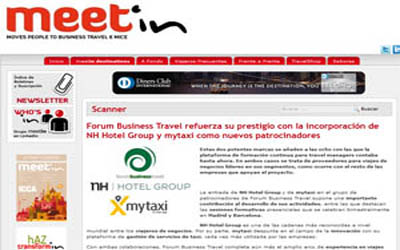 Forum Business Travel rafforza il suo prestigio con l'aggiunta di NH e mytaxi come sponsor
