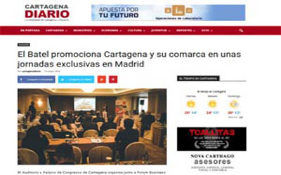 El Batel promuove Cartagena e la sua regione in una conferenza esclusiva a Madrid