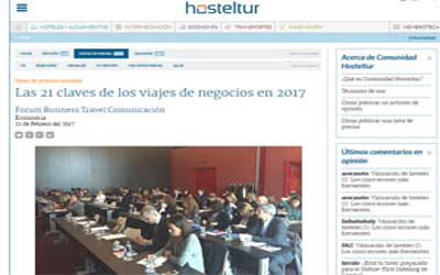 The 21 keys to business travel in 2017.