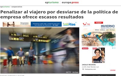 Penalizing travelers for deviating from company policy yields poor results