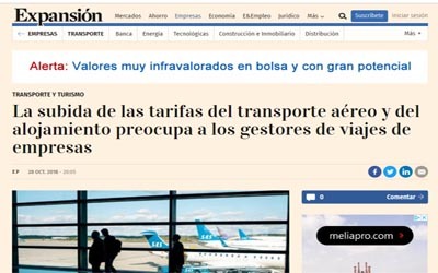 L'aumento delle tariffe aeree e dei costi di pernottamento è una preoccupazione per i travel manager di