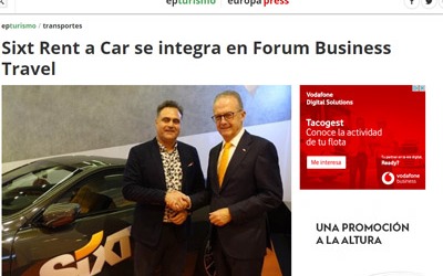 Sixt Rent a Car se integra nel Forum Business Travel