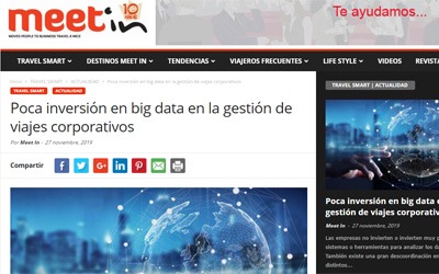 Scarso investimento nei big data nella gestione dei viaggi aziendali