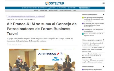 Air France-KLM entra a far parte del Consiglio degli sponsor di Forum Business Travel