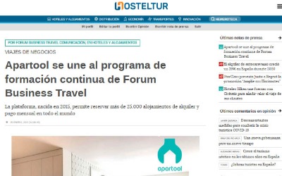 Apartool si unisce al programma di formazione continua di Forum Business Travel