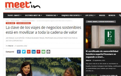 The key to sustainable business travel is to mobilize the entire value chain.