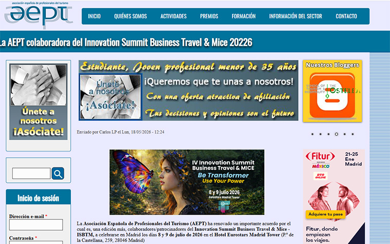 La AEPT colaboradora del Innovation Summit Business Travel & Mice 2026