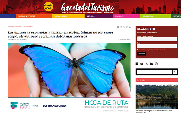 Le aziende spagnole fanno progressi nella sostenibilità dei viaggi aziendali, ma chiedono dati più precisi