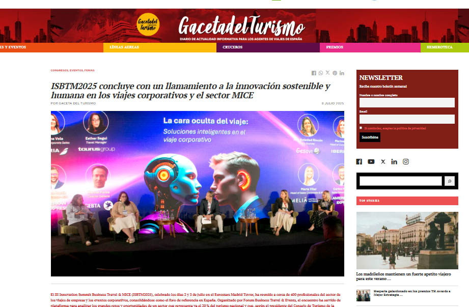 ISBTM2025 si conclude con un appello all'innovazione sostenibile e umana nel settore dei viaggi d'affari e dei congressi.