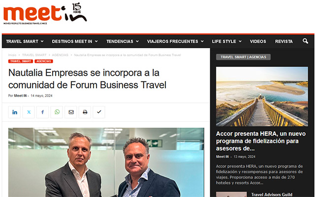 Nautalia Empresas si unisce alla comunità di Forum Business Travel