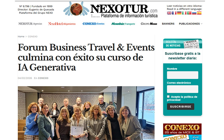 Forum Business Travel & Events conclude con successo il suo corso sull'IA generativa