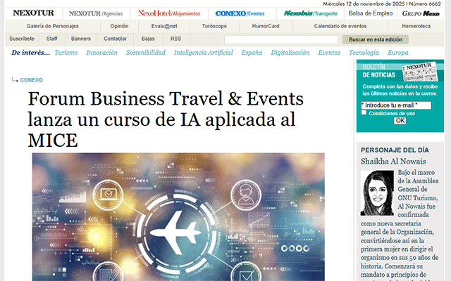 Forum Business Travel & Events lancia un corso sull'IA applicata al MICE